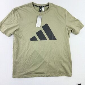 ADIDAS 3B Logo Tee shirt Size XL‎ Mens Orbit Green New